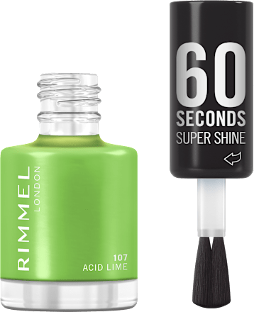 lak na nehty 60 Seconds Super Shine 107 Acid Lime RIMMEL LONDON