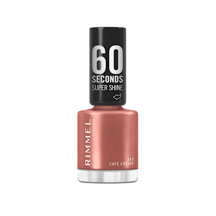 lak na nehty 60 Seconds Super Shine 111 Café Créme RIMMEL LONDON