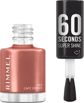 lak na nehty 60 Seconds Super Shine 111 Café Créme RIMMEL LONDON