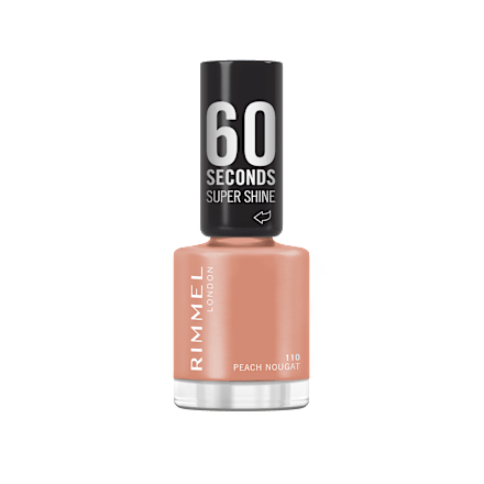 lak na nehty 60 Seconds Super Shine 110 Peach Nougat RIMMEL LONDON