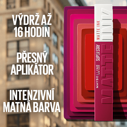 tekutá rtěnka SuperStay Matte Ink 15 Lover MAYBELLINE NEW YORK