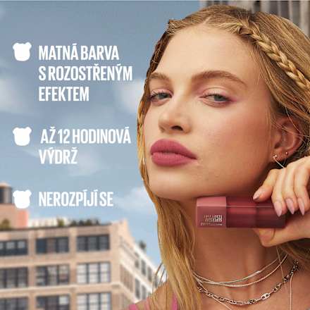 tekutá rtěnka SuperStay Teddy Tint 40 Petalcore MAYBELLINE NEW YORK