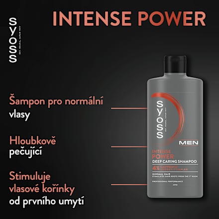 šampon na vlasy Power syoss Men