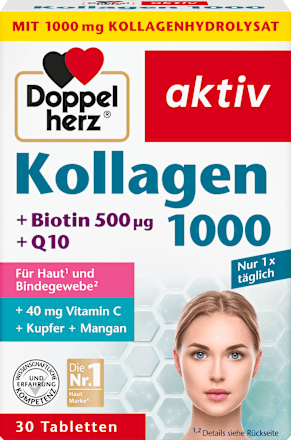 aktiv Kollagen 1000 + Biotin + Q10 Tabletten Doppelherz