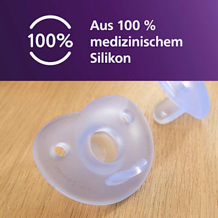 Schnuller Soothie Silikon, blau, 0-6 Monate PHILIPS AVENT
