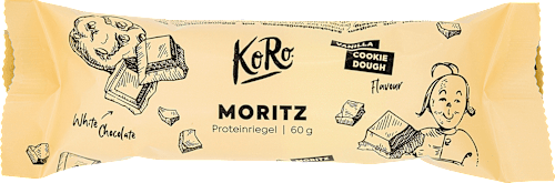Proteinriegel Moritz, Vanilla & Cookie Dough Geschmack KoRo