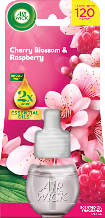Náplň do elektrického osviežovača Essential Oils - čerešňový kvet a malina Air Wick