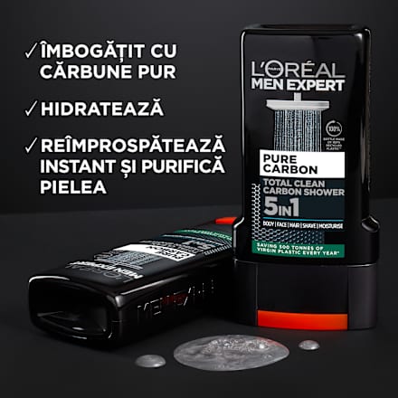 Gel de duș PURE CARBON L'ORÉAL PARiS MEN EXPERT