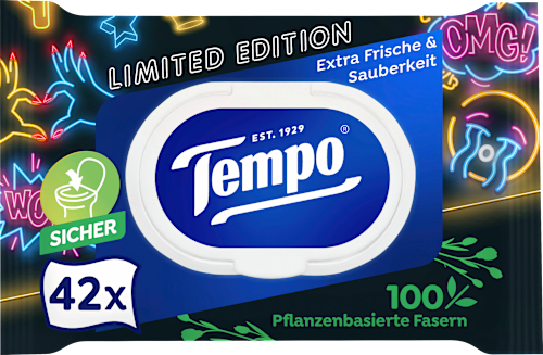 Feuchtes Toilettenpapier Tempo