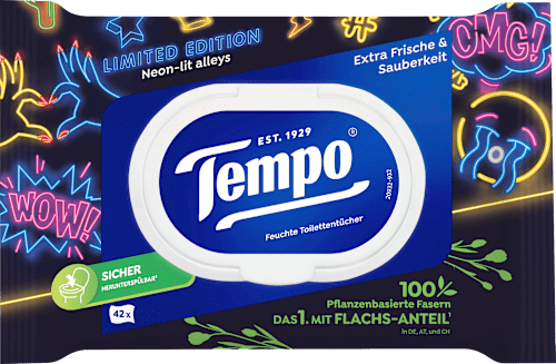 Feuchtes Toilettenpapier Tempo