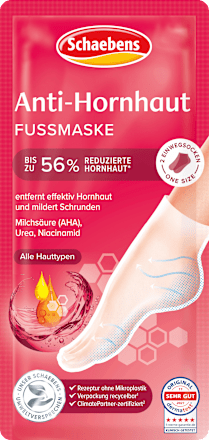 Fußmaske Socken Anti Hornhaut (1 Paar) Schaebens
