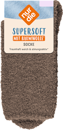Socken supersoft taupe, Gr. 39 - 42 (1 Paar) nur die