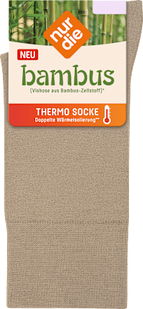 bambus Thermo Socken beige, Gr. 39 - 42 (1 Paar) nur die
