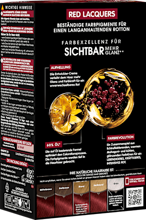Dauerhafte Haarfarbe Red Lacquers Nr. 7.25 Rubinrot GARNIER olia
