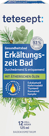 Erkältungszeit Bad tetesept