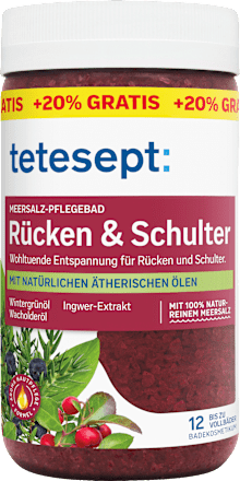 Meersalz-Pflegebad Rücken & Schulter tetesept