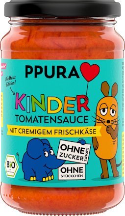 Tomatensauce mit cremigem Frischkäse für Kinder PPURA