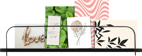 Bilderhalterung schwarz 50cm Paradies