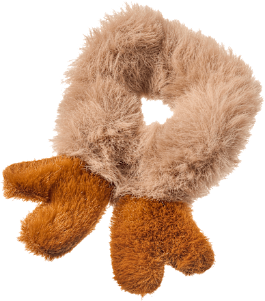 gumička do vlasů scrunchie chlupatá ebelin