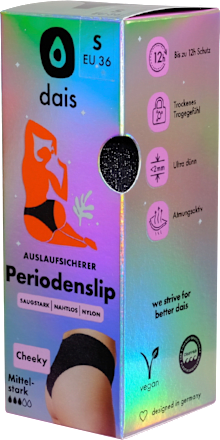 Periodenunterwäsche Slip Cheeky Glitzer Gr. M dais