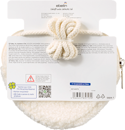 kabelka ve tvaru srdce krémová ebelin