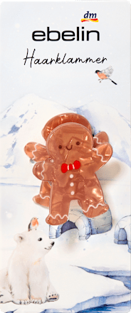 Sponka do vlasov - perníkový panáčik ebelin