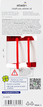 Haargummis rot mit Schleife  ebelin