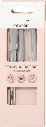 Trodelni odstranjivač dlaka na licu i obrva, više vrsta ebelin