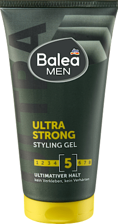 stylingový gel na vlasy Ultra Strong Balea MEN