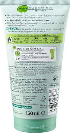 Sprchovací peeling Ruheoase  alverde NATURKOSMETIK