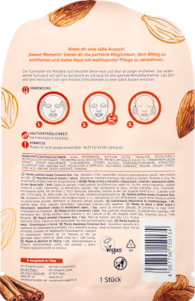Maska za obraz v obliki krpice Cinnamon Bun Balea