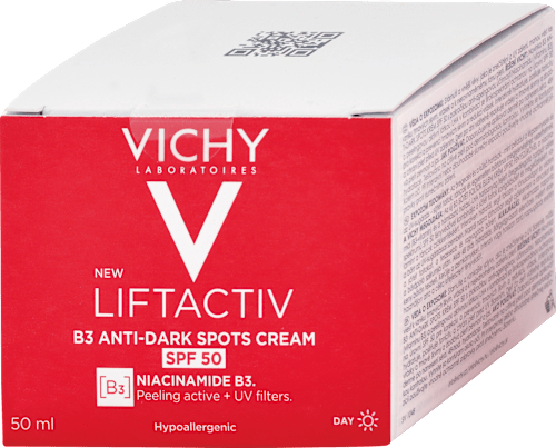 Denný pleťový krém proti pigmentovým škvrnám LiftActiv B3 Anti-Dark Spots SPF 50 VICHY LABORATOIRES