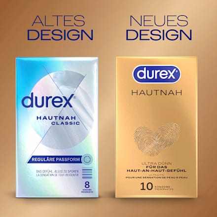 Kondome Hautnah Classic, Breite 56mm Durex