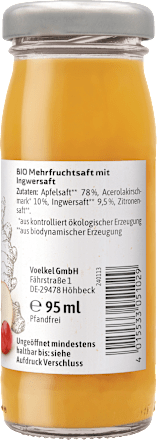 Ingwer Shot mit Vitamin C Voelkel
