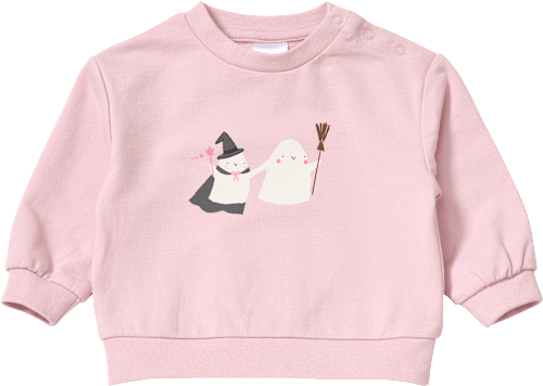 Sweatshirt mit Gespenster-Motiv, rosa, Gr. 62 ALANA