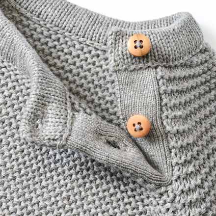 Pullover aus Strick mit Raglan-Ärmeln, grau, Gr. 80 ALANA