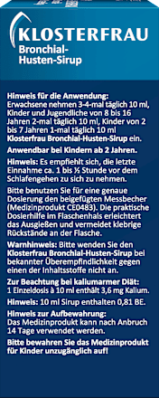 Bronchial-Husten-Sirup Klosterfrau