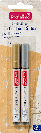 Lackstifte Set 2tlg Gold und Silber Profissimo