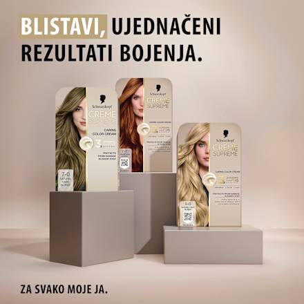 Boja za kosu Creme Supreme – 7-0 Blond Natural Schwarzkopf CREME SUPREME