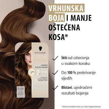 Boja za kosu Creme Supreme – 6-68 Caramel Dark Blonde Schwarzkopf CREME SUPREME