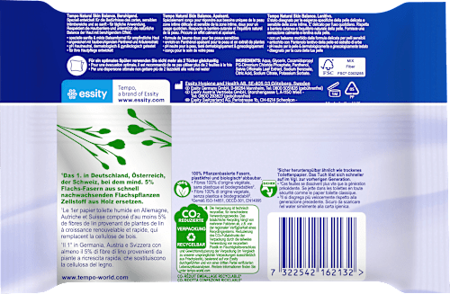 Feuchtes Toilettenpapier Natural Skin Balance Tempo