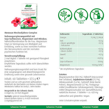 Menosan Wechseljahres-Complex Tabletten A.Vogel