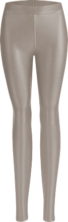 Leggings Relax & Go Lederoptik taupe, Gr. 36/38 nur die