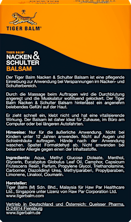 Nacken & Schulter Balsam Tiger Balm