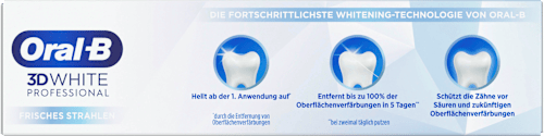 Zahnpasta 3D White Professional Express Whitening frisches Strahlen Oral-B