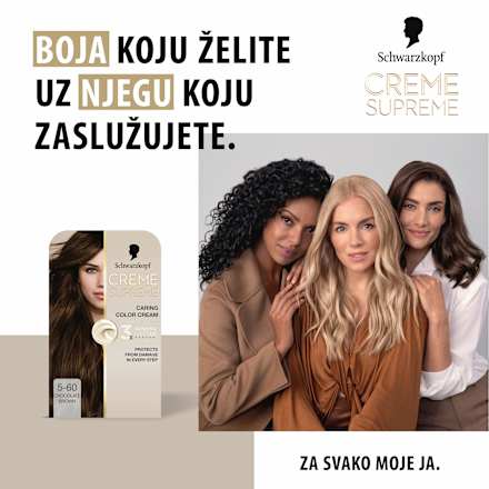 Boja za kosu Creme Supreme – 5-60 Chocholate Light Brown Schwarzkopf CREME SUPREME