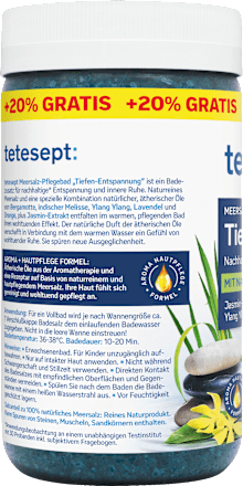 Meersalz-Pflegebad Tiefen-Entspannung tetesept