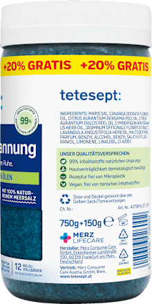 Meersalz-Pflegebad Tiefen-Entspannung tetesept