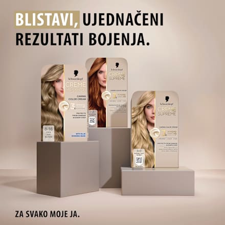 Boja za kosu Creme Supreme – 8-16 Cool Ash Light Blonde Schwarzkopf CREME SUPREME