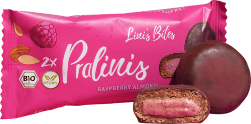 Schokolade Pralinis Raspberry Almond Lini's Bites